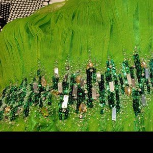 Milano Prom Dress Ball Gown Green Sequins
